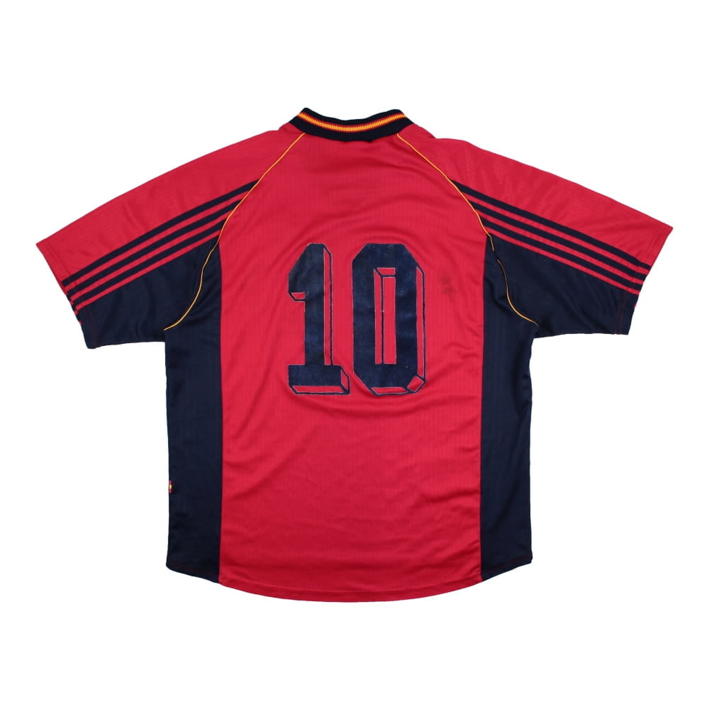Spain 1998-99 Home Shirt (Raul #10) ((Very Good) XL)