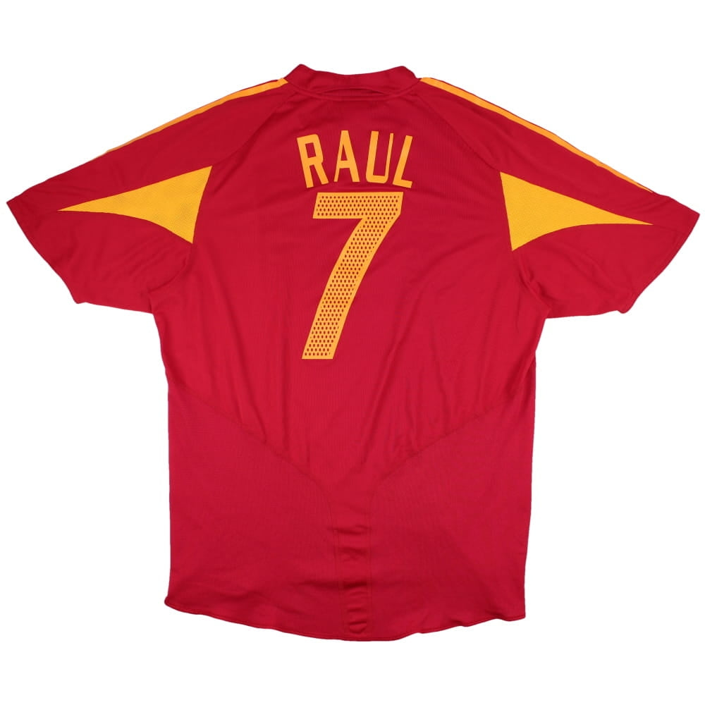 Spain 2004-06 Home Shirt (Raul #7) (Very Good)