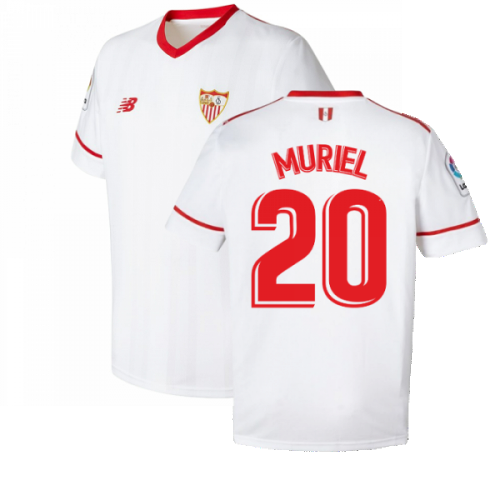 Sevilla 2017-18 Home Shirt ((Excellent) L) (Muriel 20)_0