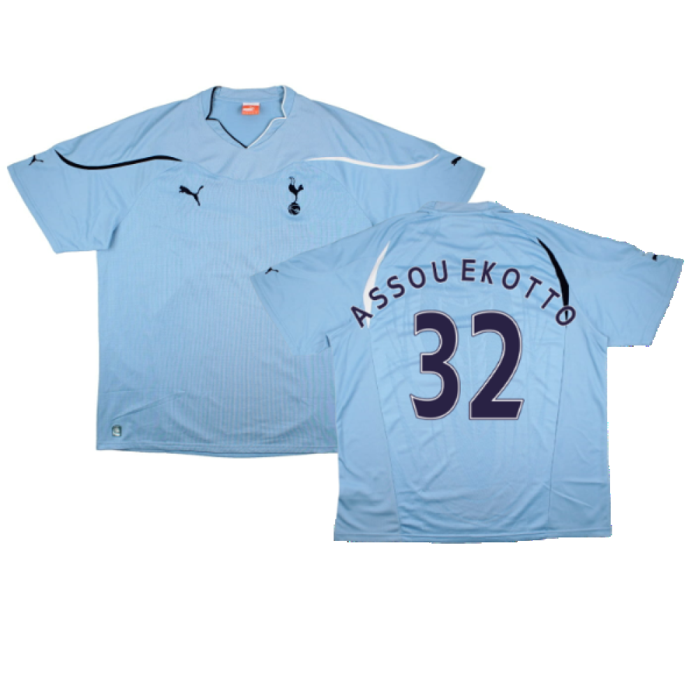 Tottenham Hotspur 2010-11 Away Shirt (Sponsorless) (2xL) (Assou Ekotto 32) (Excellent)_0