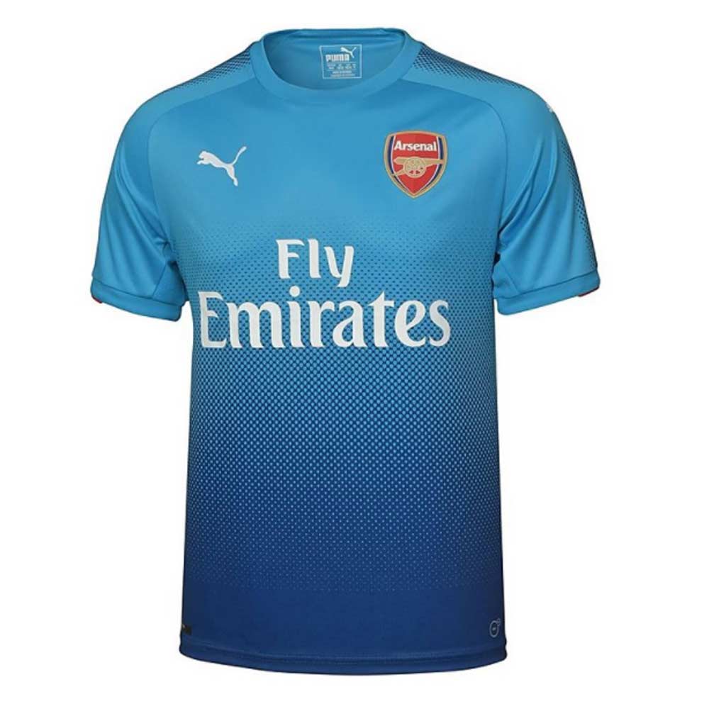 2017-2018 Arsenal Away Shirt (Aubameyang 14) - Kids_1