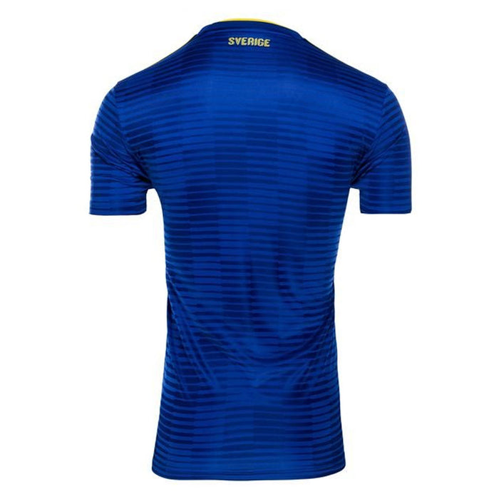 2018-2019 Sweden Away Adidas Football Shirt ((Excellent) S) (Larsson 7)_1