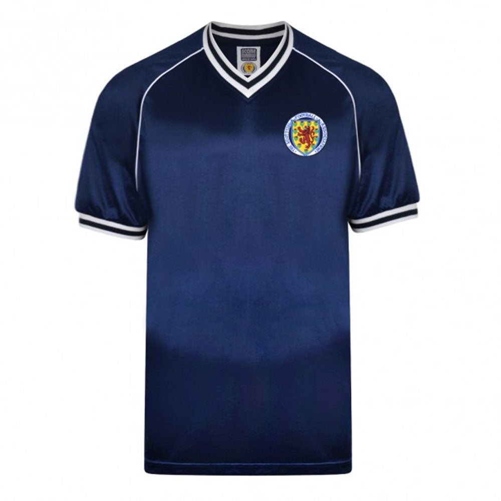 Score Draw Scotland 1982 Retro Football Shirt_0