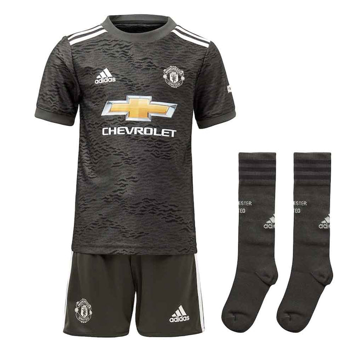 2020-2021 Man Utd Adidas Away Little Boys Mini Kit_0