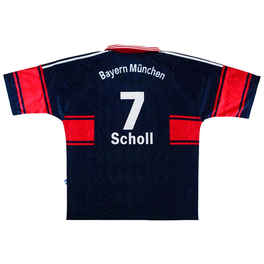 Bayern Munich 1997-99 Home Shirt #7 Scholl ((Good) XL)_0