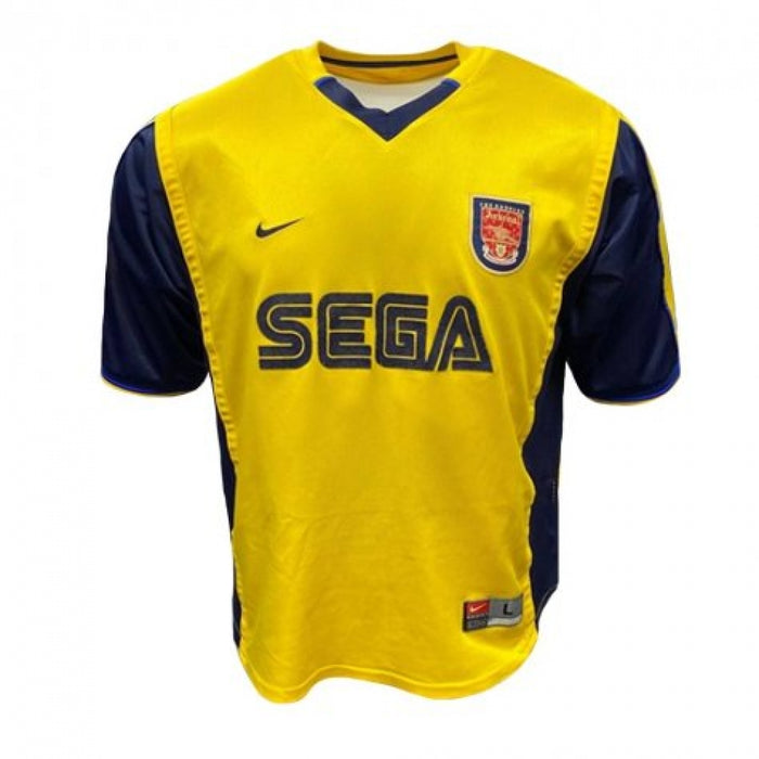 1999-2000 Arsenal Away Shirt (Bergkamp #10) (Good)_1
