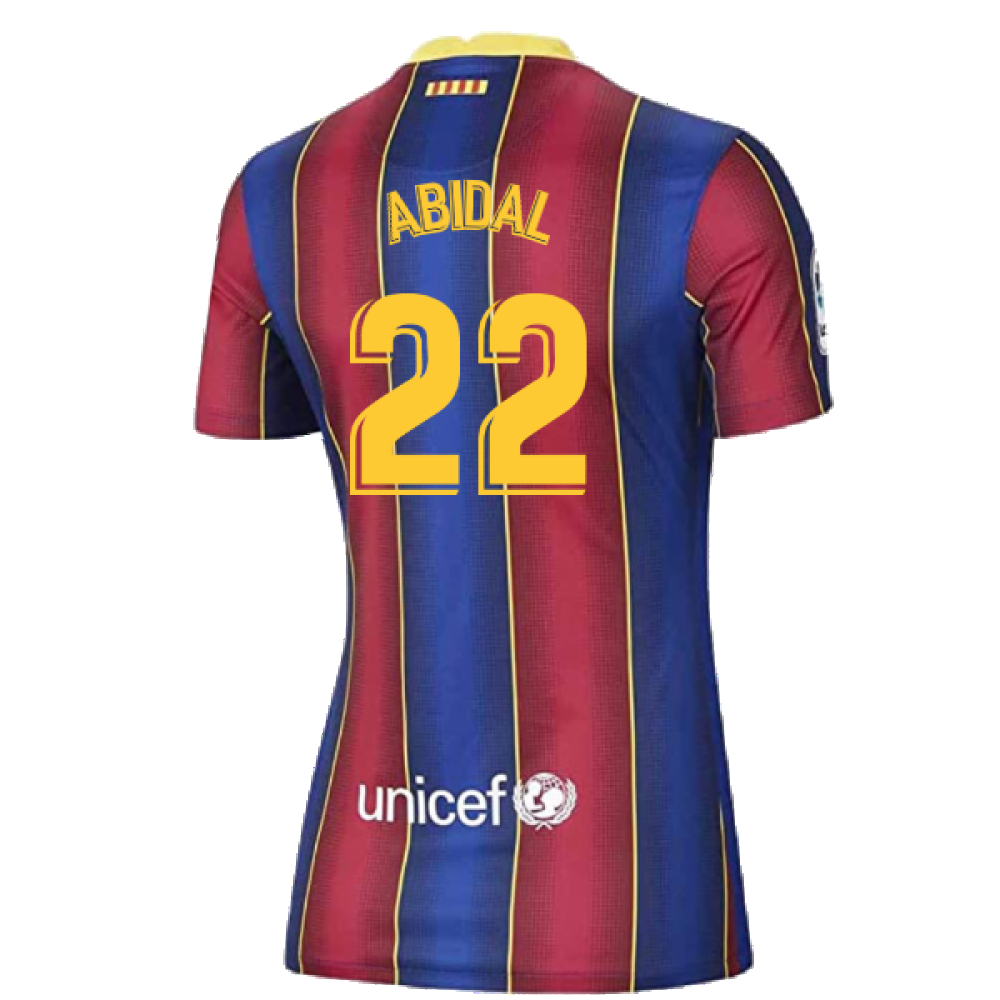 Barcelona 2020-21 Home Shirt (Womens) (Large 16-18) (Excellent) (ABIDAL 22)_1