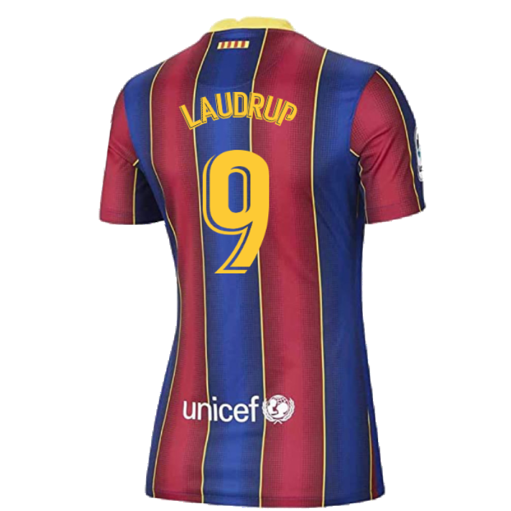 Barcelona 2020-21 Home Shirt (Womens) (Large 16-18) (Excellent) (LAUDRUP 9)_1