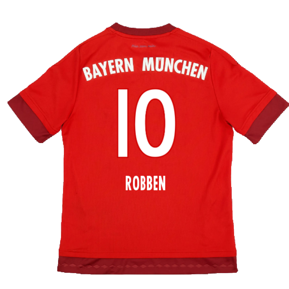 Bayern Munich 2015-16 Home Shirt (XL) (Very Good) (Robben 10)_1