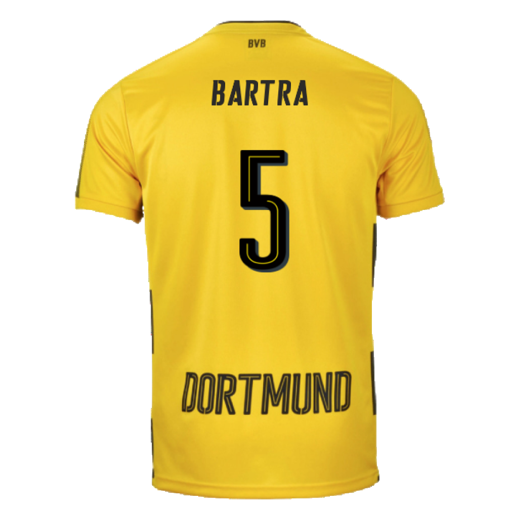 Borussia Dortmund 2017-18 Home Shirt (L) (Excellent) (Bartra 5)_1