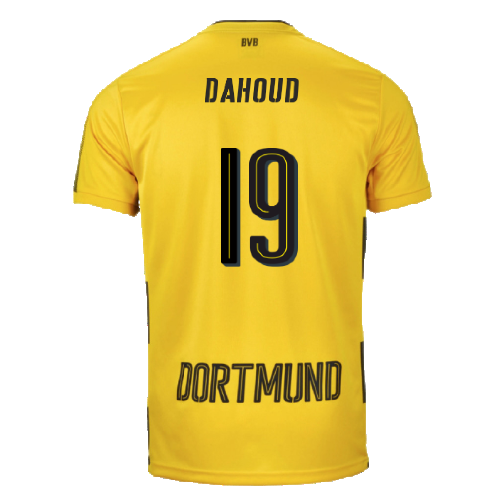 Borussia Dortmund 2017-18 Home Shirt (L) (Excellent) (Dahoud 19)_1