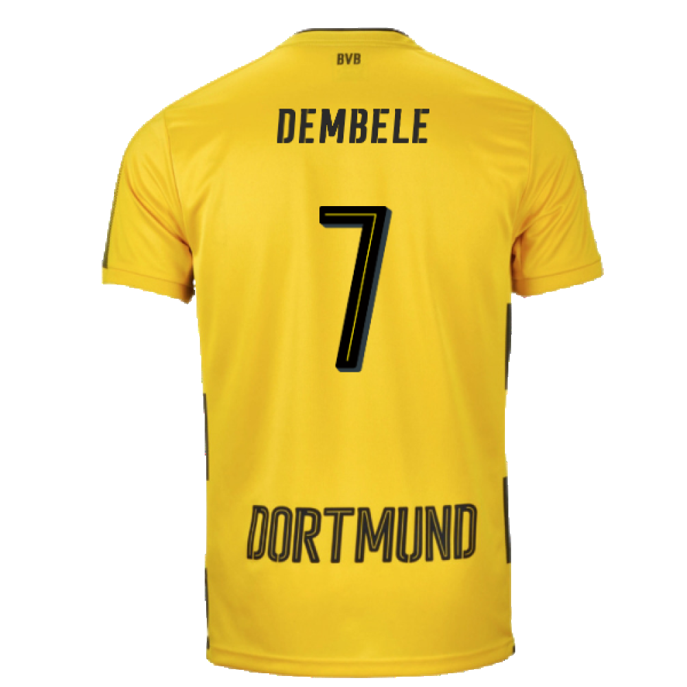 Borussia Dortmund 2017-18 Home Shirt (S) (Very Good) (Dembele 7)_1