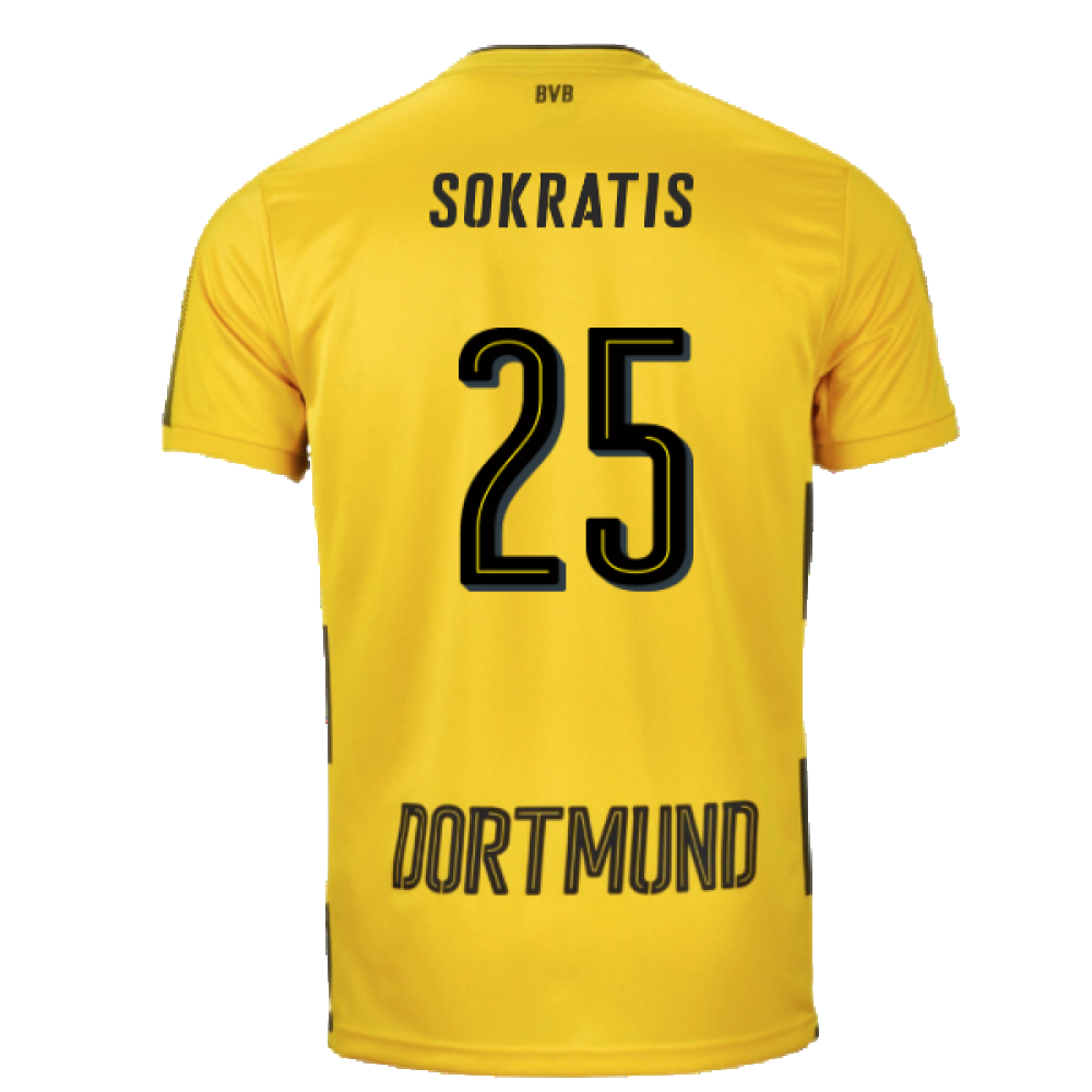 Borussia Dortmund 2017-18 Home Shirt (S) (Very Good) (Sokratis 25)_1