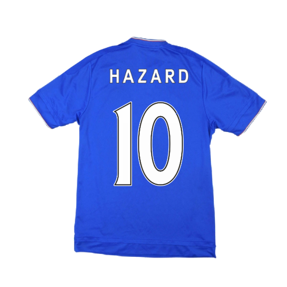 Chelsea 2015-16 Home Shirt ((Very Good) L) (Hazard 10)_2