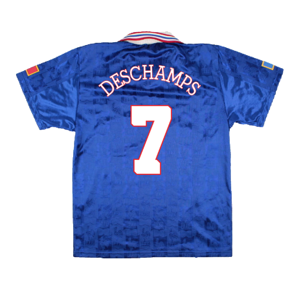 France 1996-98 Home Shirt (M) (Excellent) (Deschamps 7)