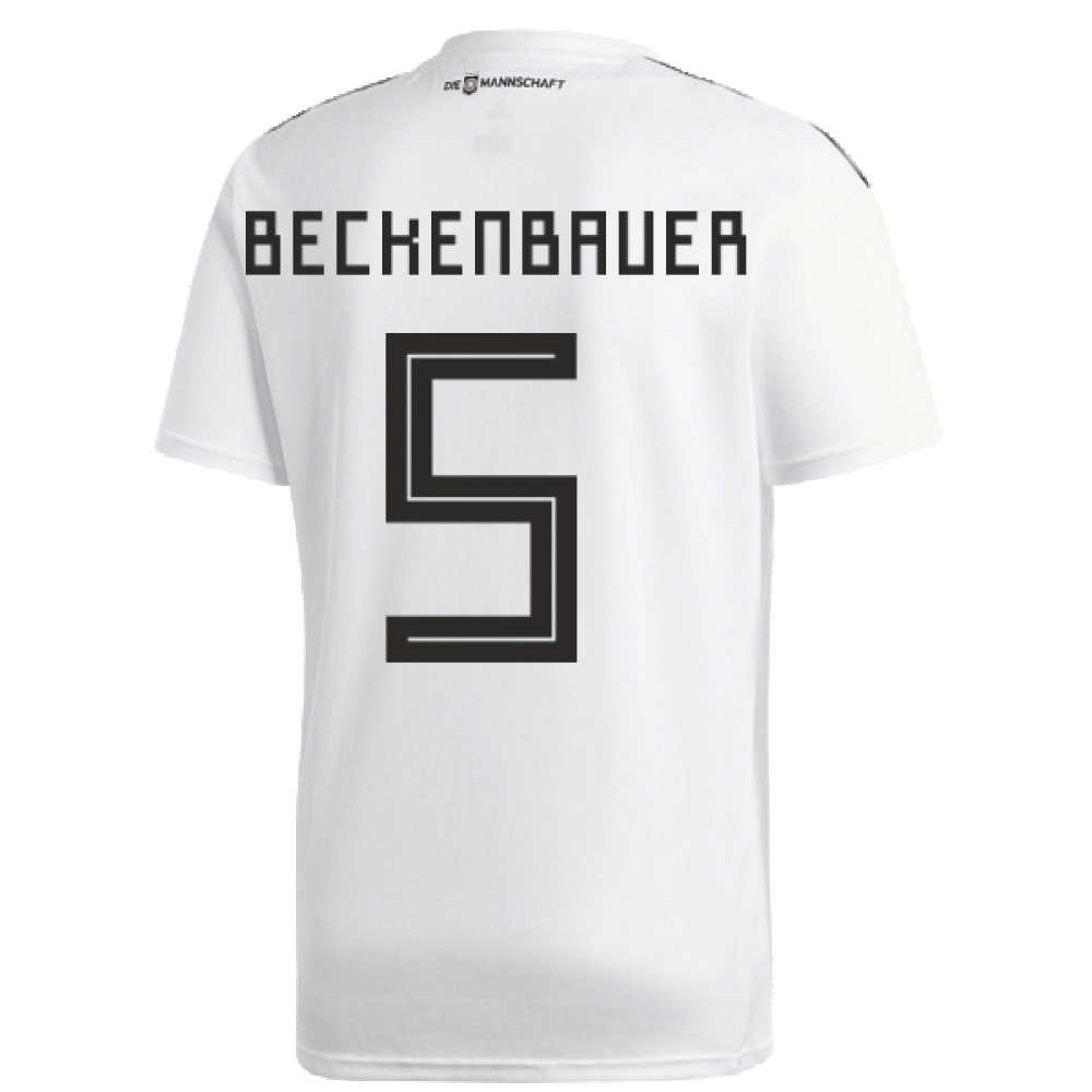 Germany 2018-19 Home Shirt ((Good) M) (Beckenbauer 5)_2