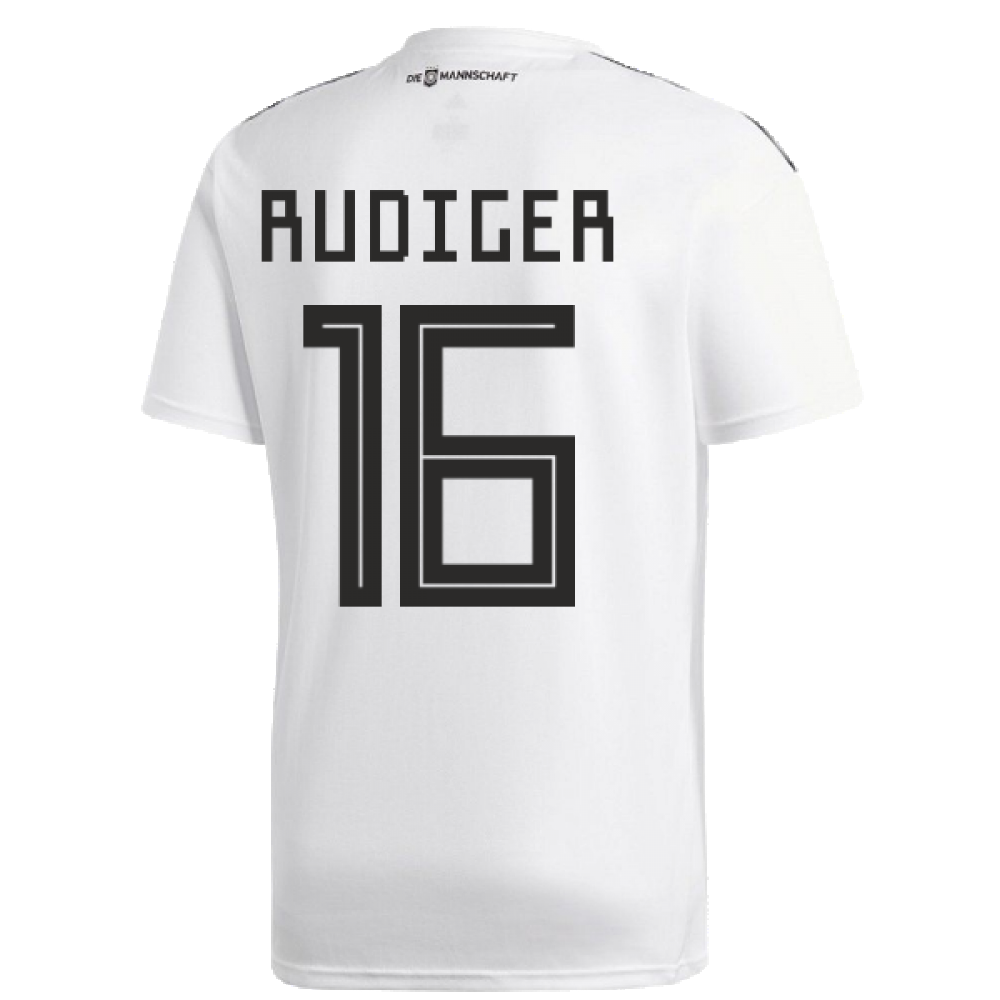 Germany 2018-19 Home Shirt ((Good) M) (Rudiger 16)_2