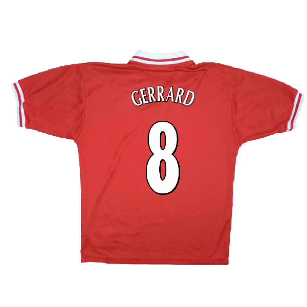 Liverpool 1996-98 Home Shirt (XL) (Excellent) (GERRARD 8)_1