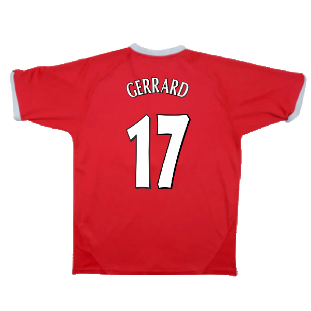 Liverpool 2001-03 European Home Shirt (M) (Excellent) (GERRARD 17)_1