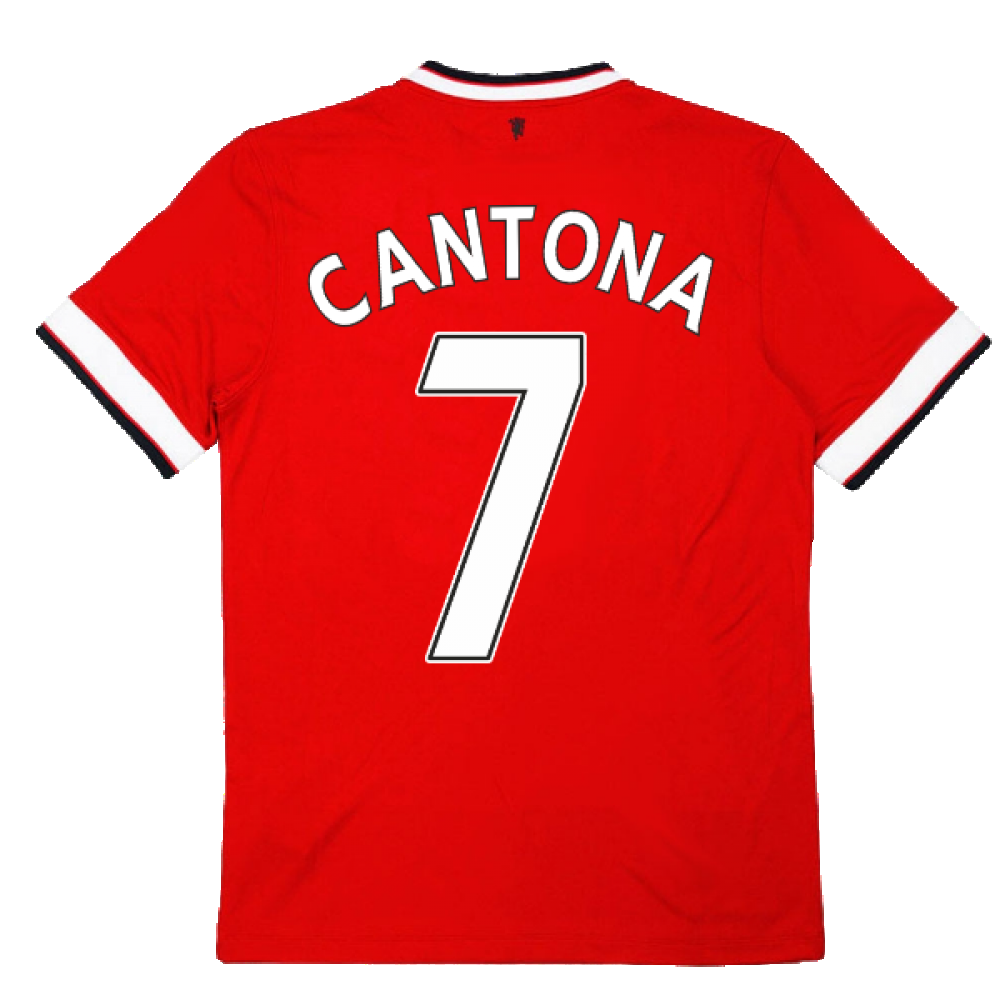 Manchester United 2014-15 Home Shirt ((Excellent) L) (Cantona 7)_2