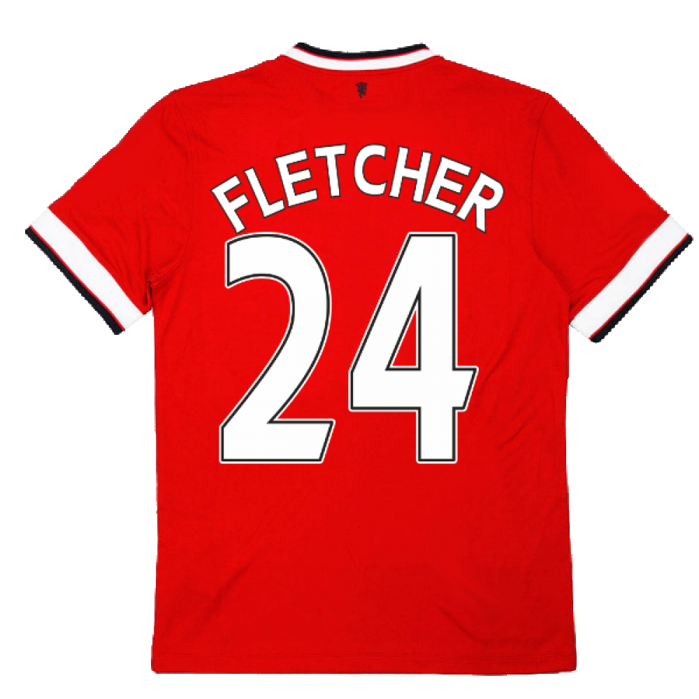 Manchester United 2014-15 Home Shirt ((Excellent) L) (Fletcher 24)_2