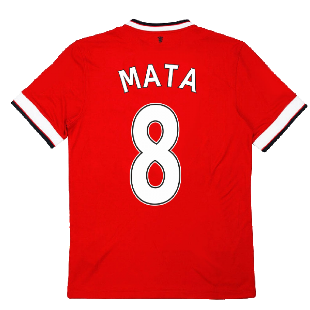 Manchester United 2014-15 Home Shirt ((Excellent) L) (Mata 8)_2