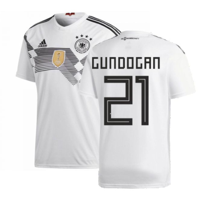 Germany 2018-19 Home Shirt ((Good) M) (Gundogan 21)_0