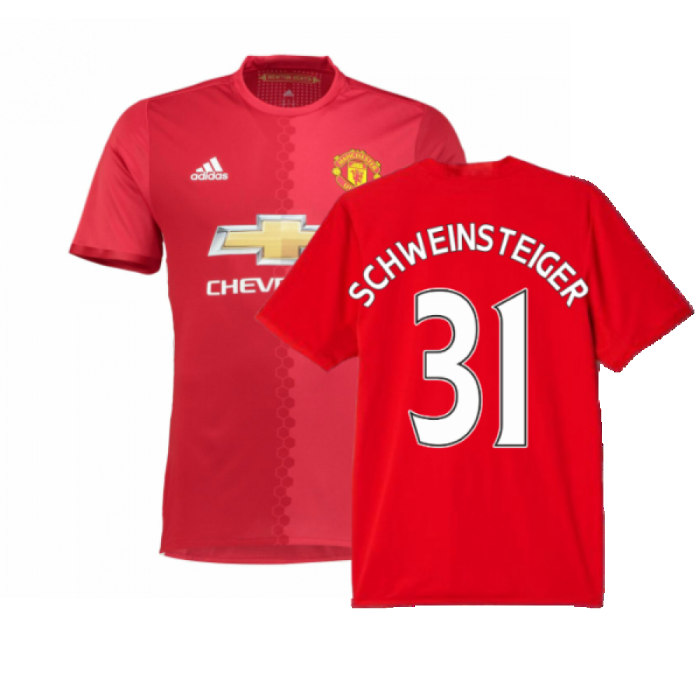 Manchester United 2016-17 Home Shirt ((Excellent) S) (Schweinsteiger 31)_0