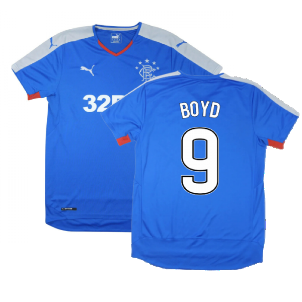 Rangers 2015-16 Home Shirt ((Excellent) S) (Boyd 9)_0