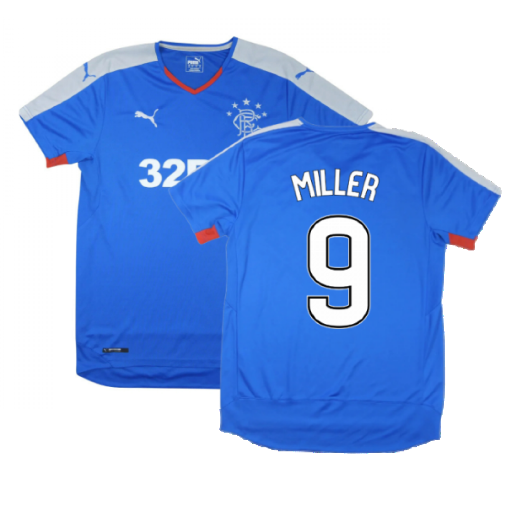 Rangers 2015-16 Home Shirt ((Excellent) S) (Miller 9)_0