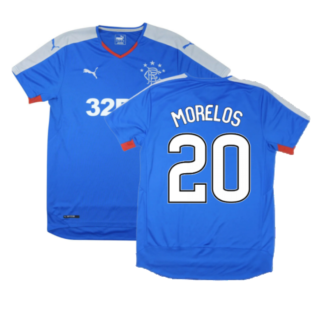 Rangers 2015-16 Home Shirt ((Excellent) S) (MORELOS 20)_0