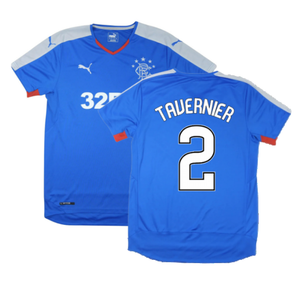 Rangers 2015-16 Home Shirt ((Excellent) S) (TAVERNIER 2)_0