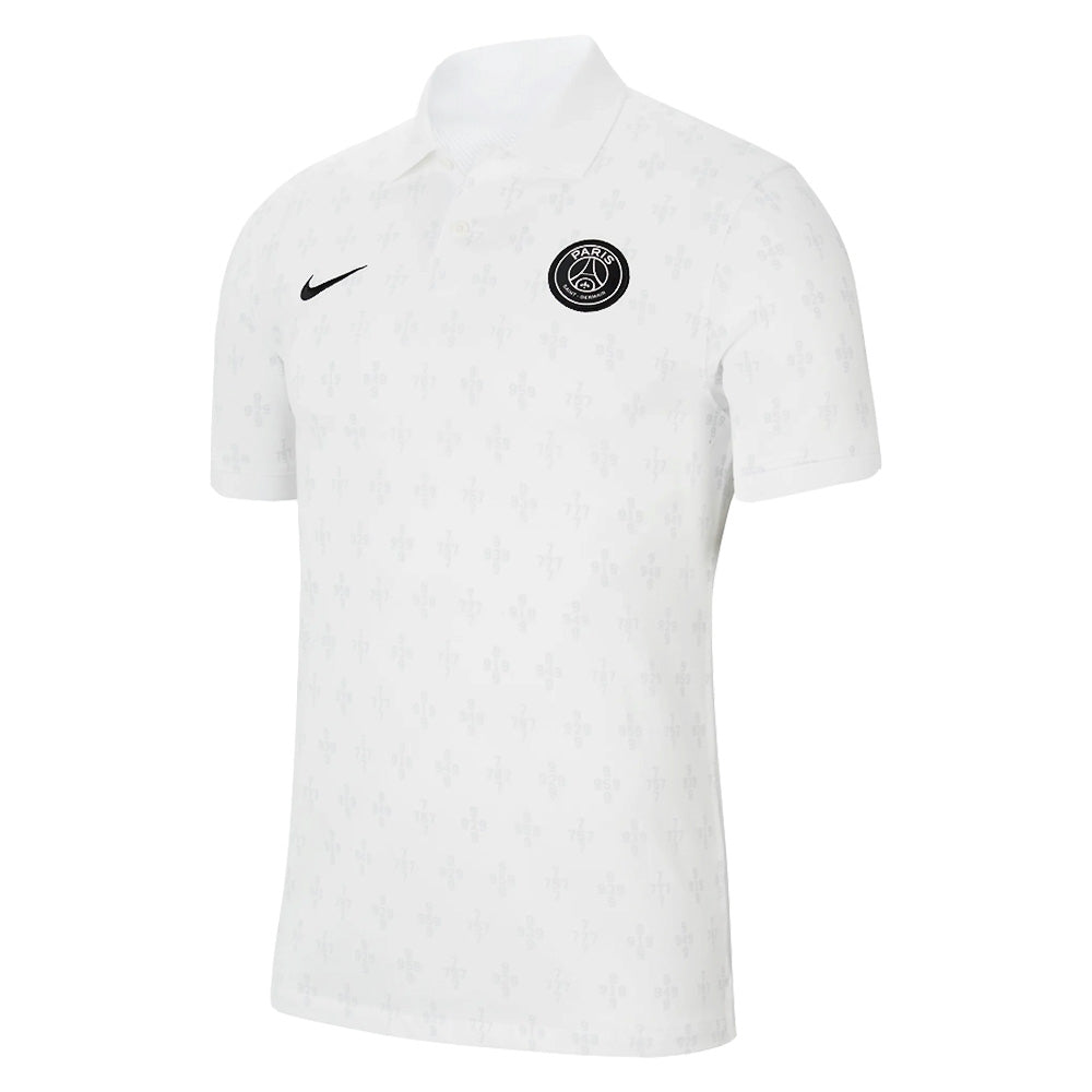 PSG 2021-2022 Authentic Slim Polo Shirt (White)_0