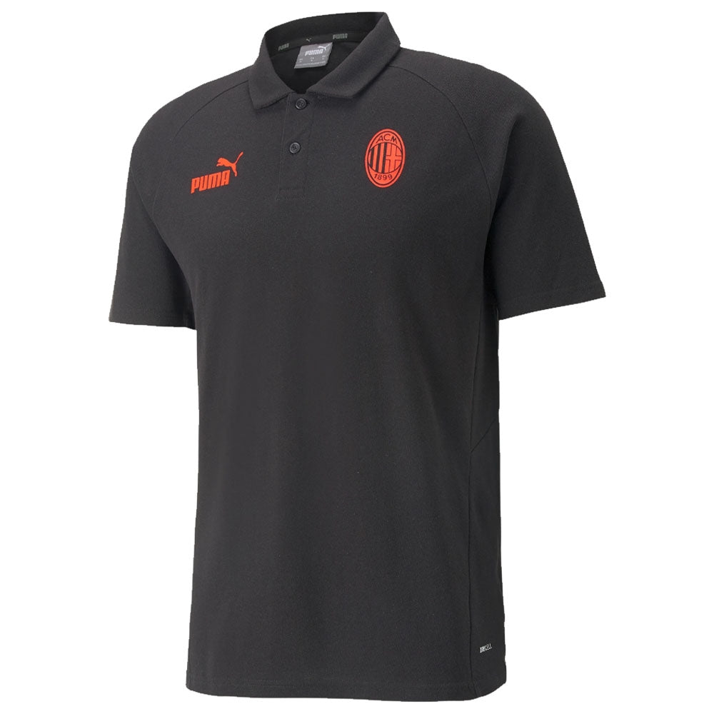 2022-2023 AC Milan Casuals Polo Shirt (Black)_0