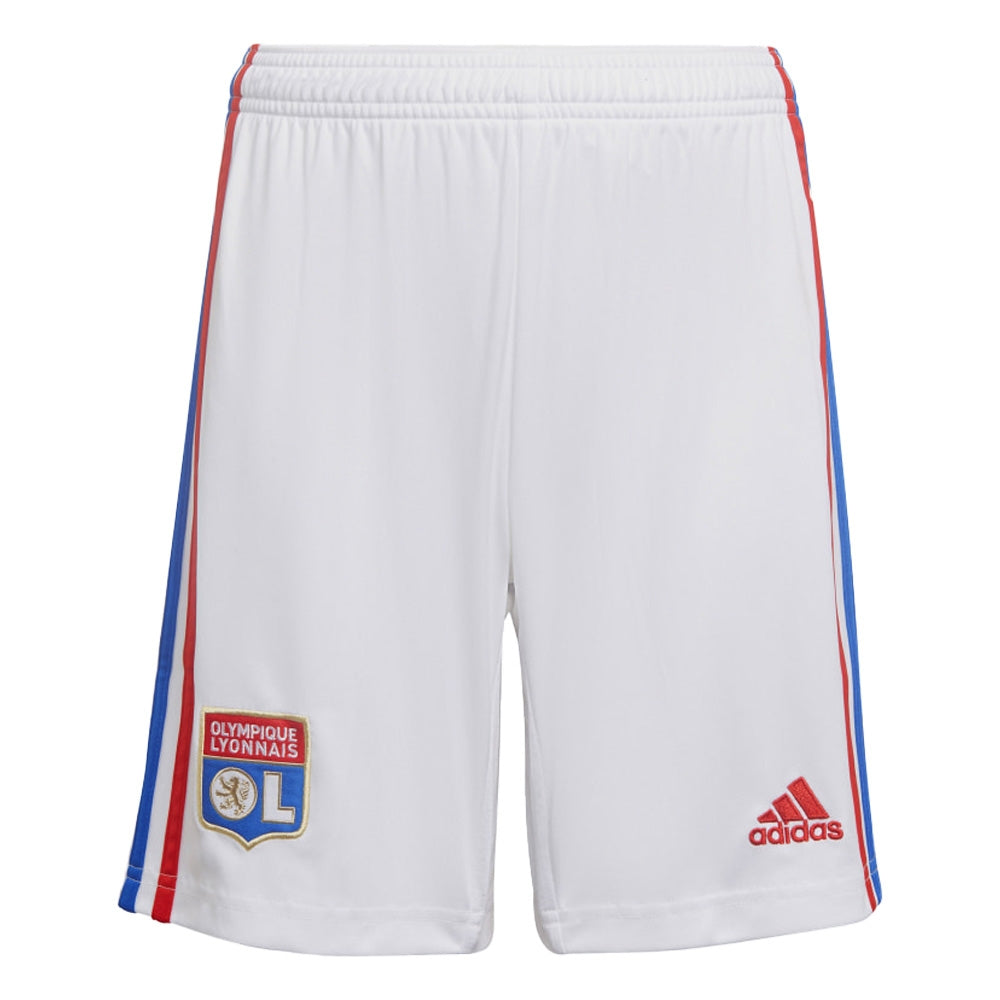 2022-2023 Olympique Lyon Home Shorts (White) - Kids_0