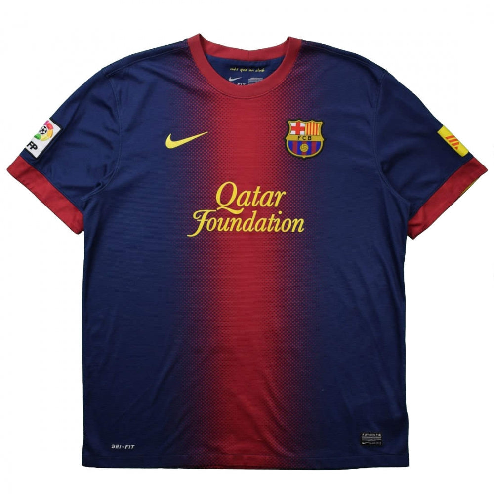 Barcelona 2012-13 Home Shirt ((Excellent) L)_0