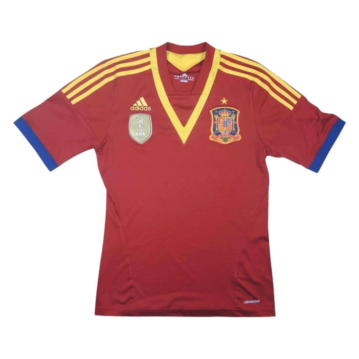 Spain 2013-14 Home Shirt ((Mint) M)_0