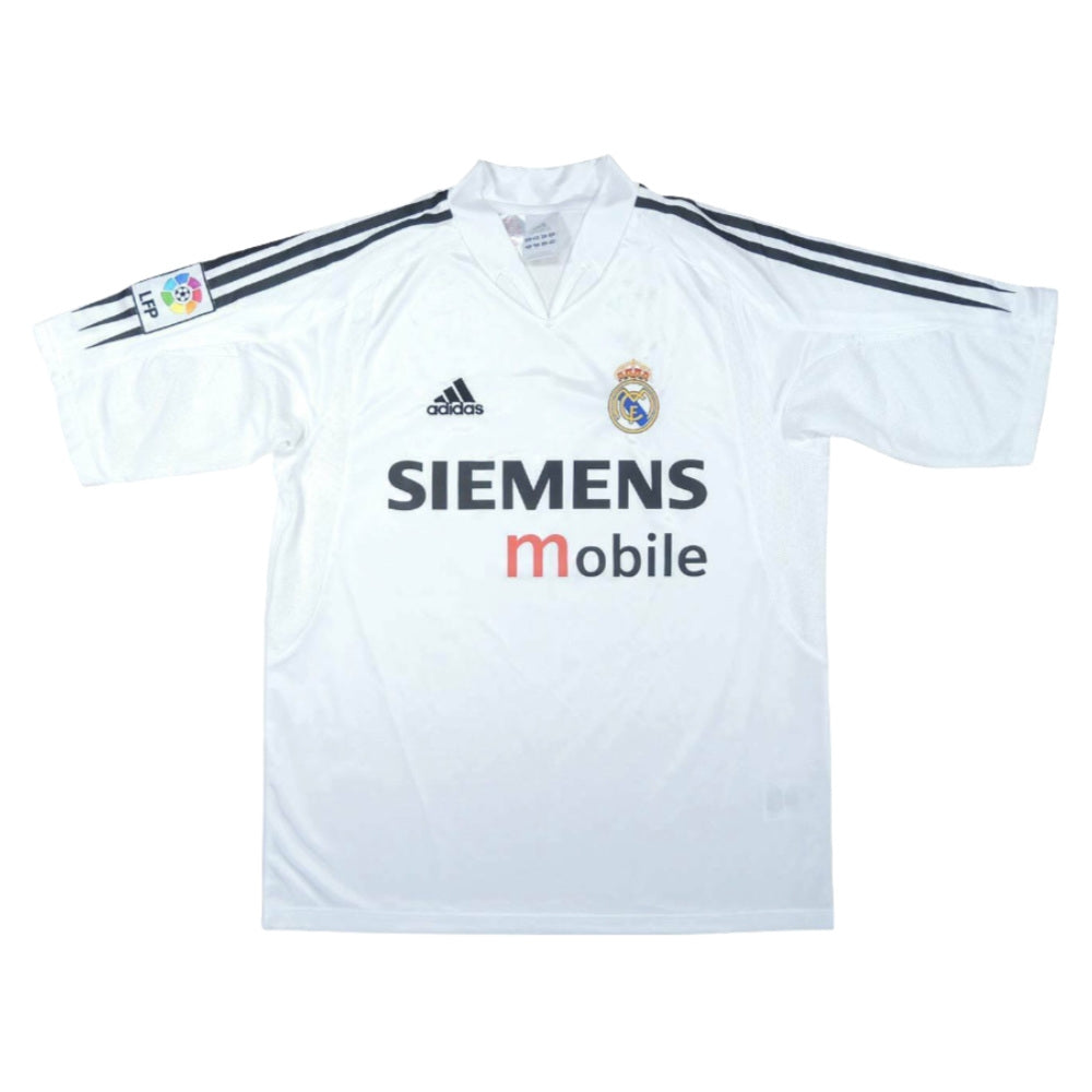 Real Madrid 2004-05 Home Shirt ((Excellent) S)_0