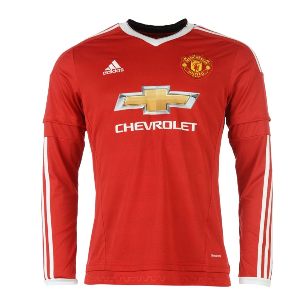 Manchester United 2015-16 Long Sleeve Home Shirt ((Excellent) 4XL) (Mata 8)_3