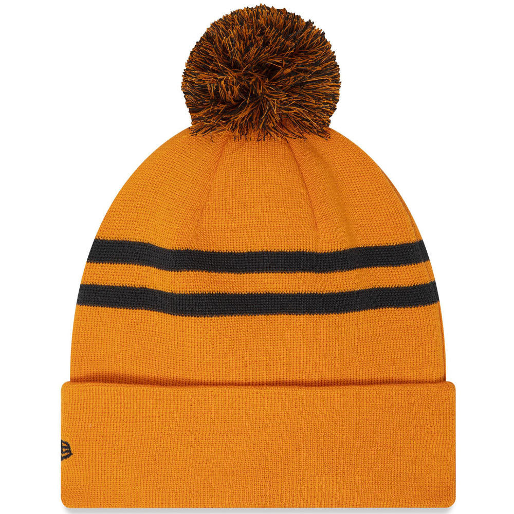 New Era Mens McLaren Racing Pom Pom Beanie Bobble Hat - Orange (Adult) (BNWT)_1