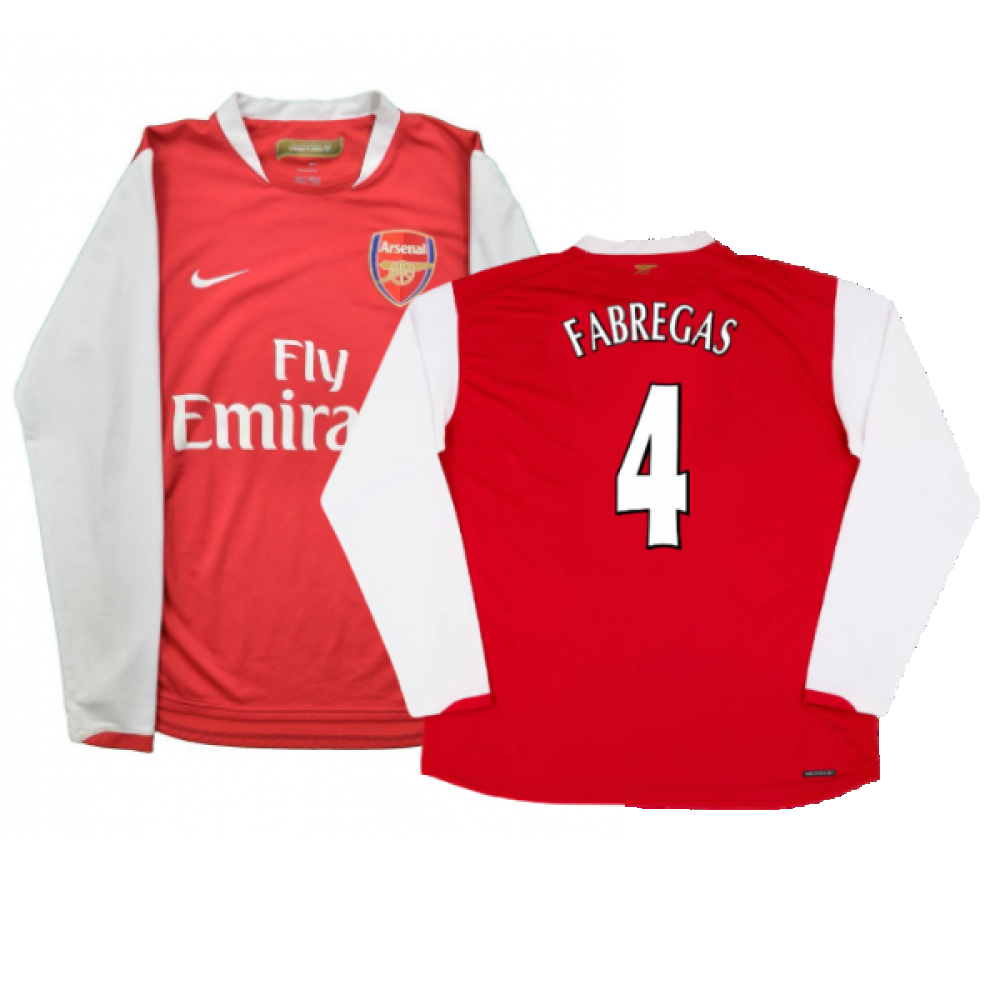 Arsenal 2006-07 Long Sleeve Home Shirt (XXL) (Excellent) (Fabregas