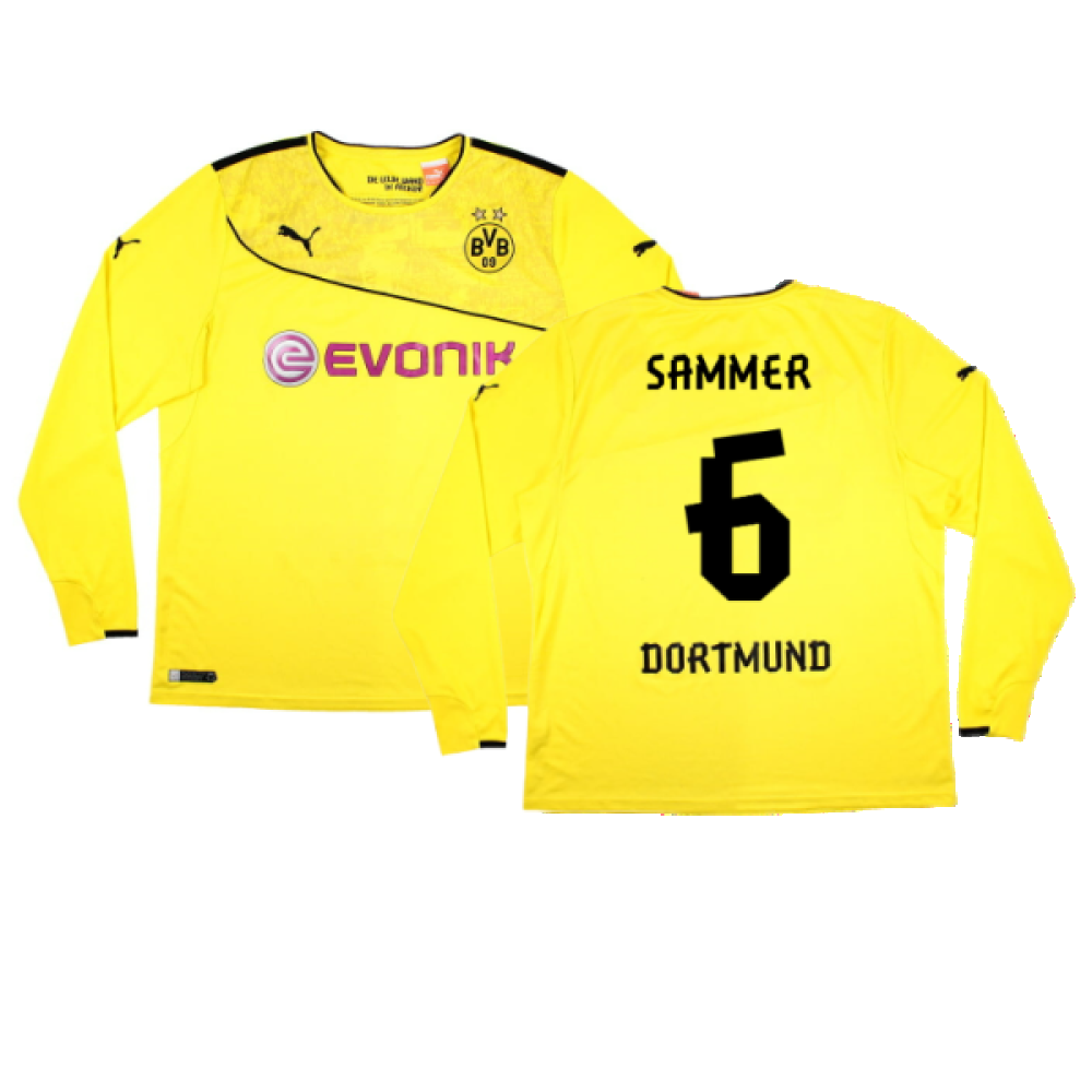 Borussia Dortmund 2013-14 Special Winter Edition Long Sleeve Home Shirt (2XL) (Very Good) (Sammer 6)_0