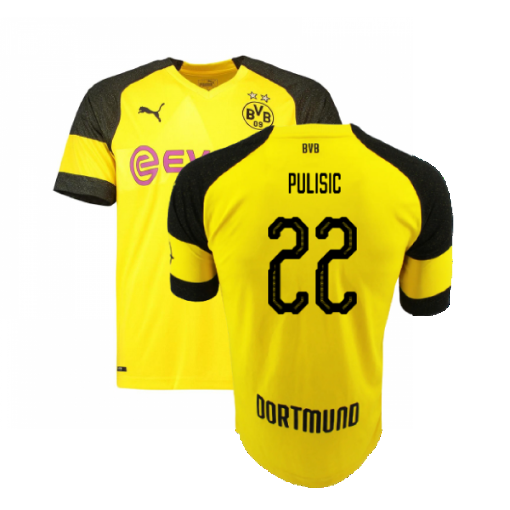 Borussia Dortmund 2018-19 Home Shirt (Excellent) (Pulisic 22)_0