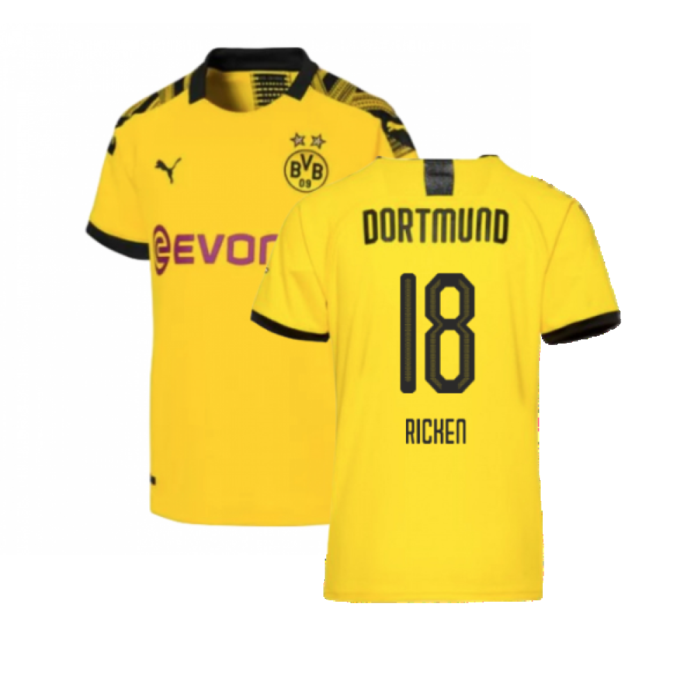 Borussia Dortmund 2019-20 Home Shirt (L) (Excellent) (RICKEN 18)_0