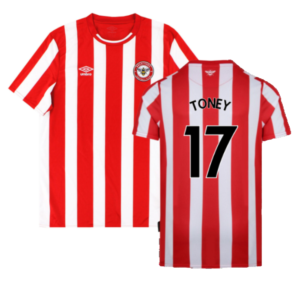 Brentford 2021-23 Home Shirt (L) (Mint) (TONEY 17)_0