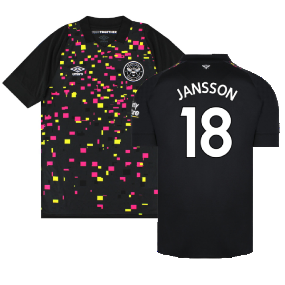 Brentford 2022-23 Third Shirt (Sponsorless) (S) (Excellent) (JANSSON 18)_0