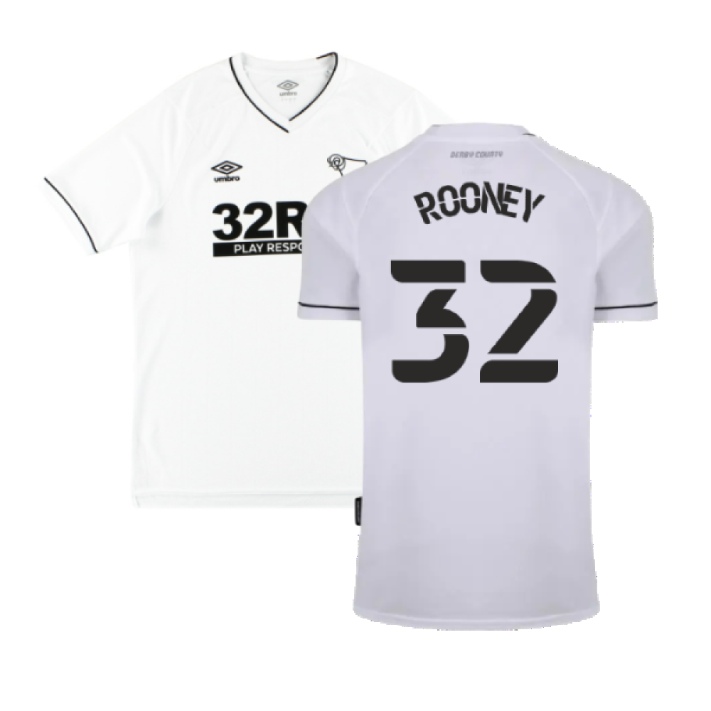 Derby County 2020-21 Home Shirt (S) (Excellent) (Rooney 32
