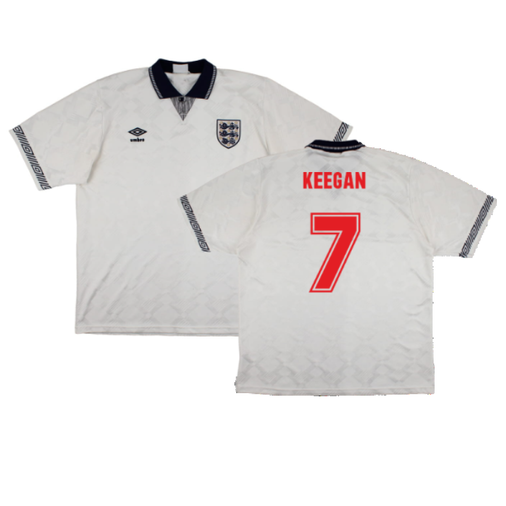 England 1990-92 Home Shirt (S) (Good) (Keegan 7)_0