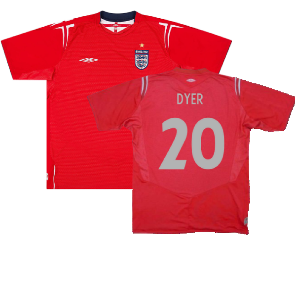 England 2004-06 Away Shirt (XXL) (Excellent) (Dyer 20)_0