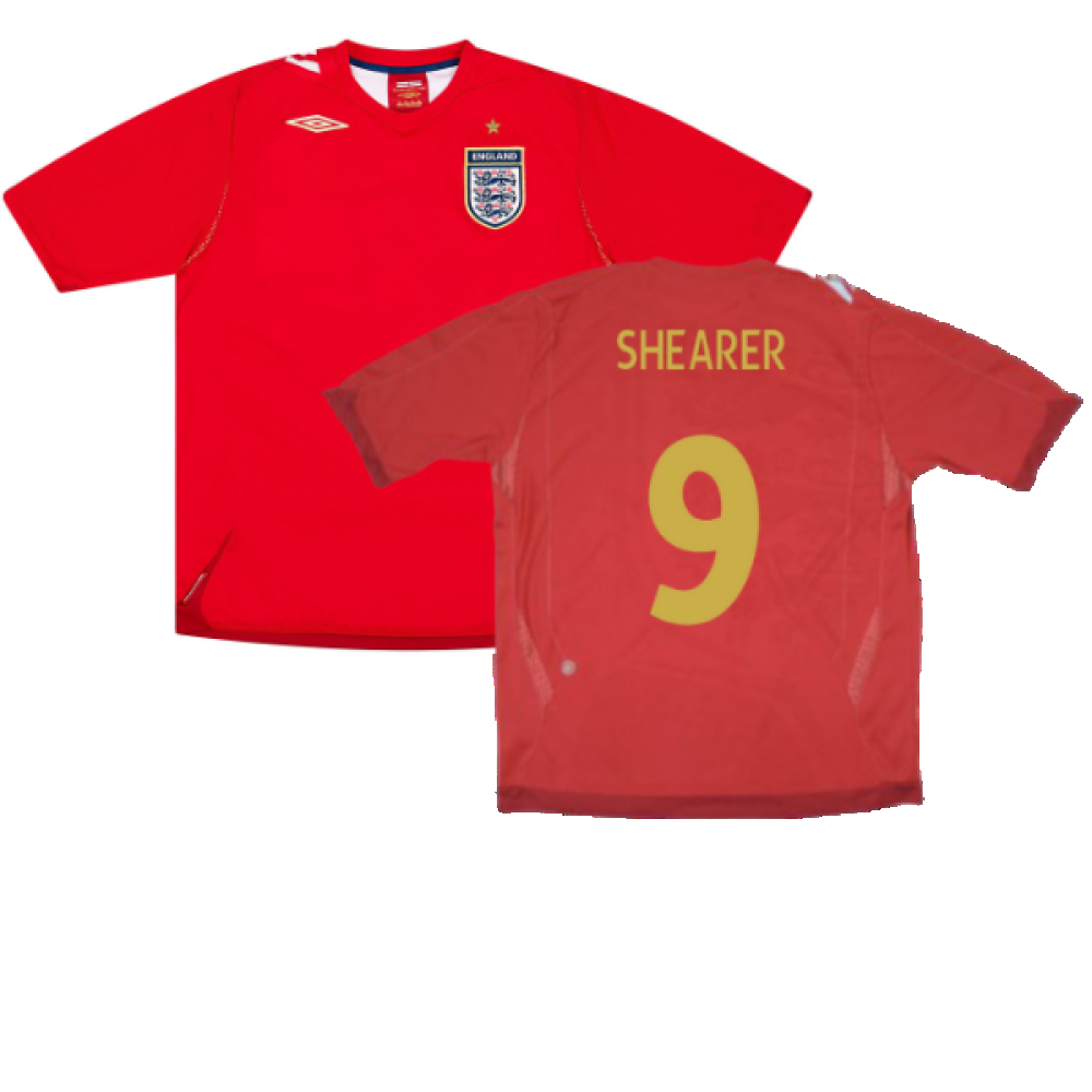 England 2006-08 Away Shirt (L) (Excellent) (SHEARER 9)_0